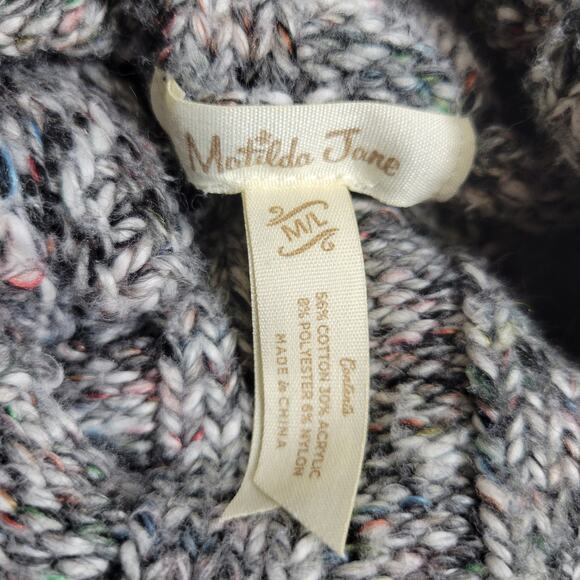 Matilda Jane Sweater Evening Stroll Cowl/Turtleneck Women M/L 3/4 Sleeve - Picture 4 of 5